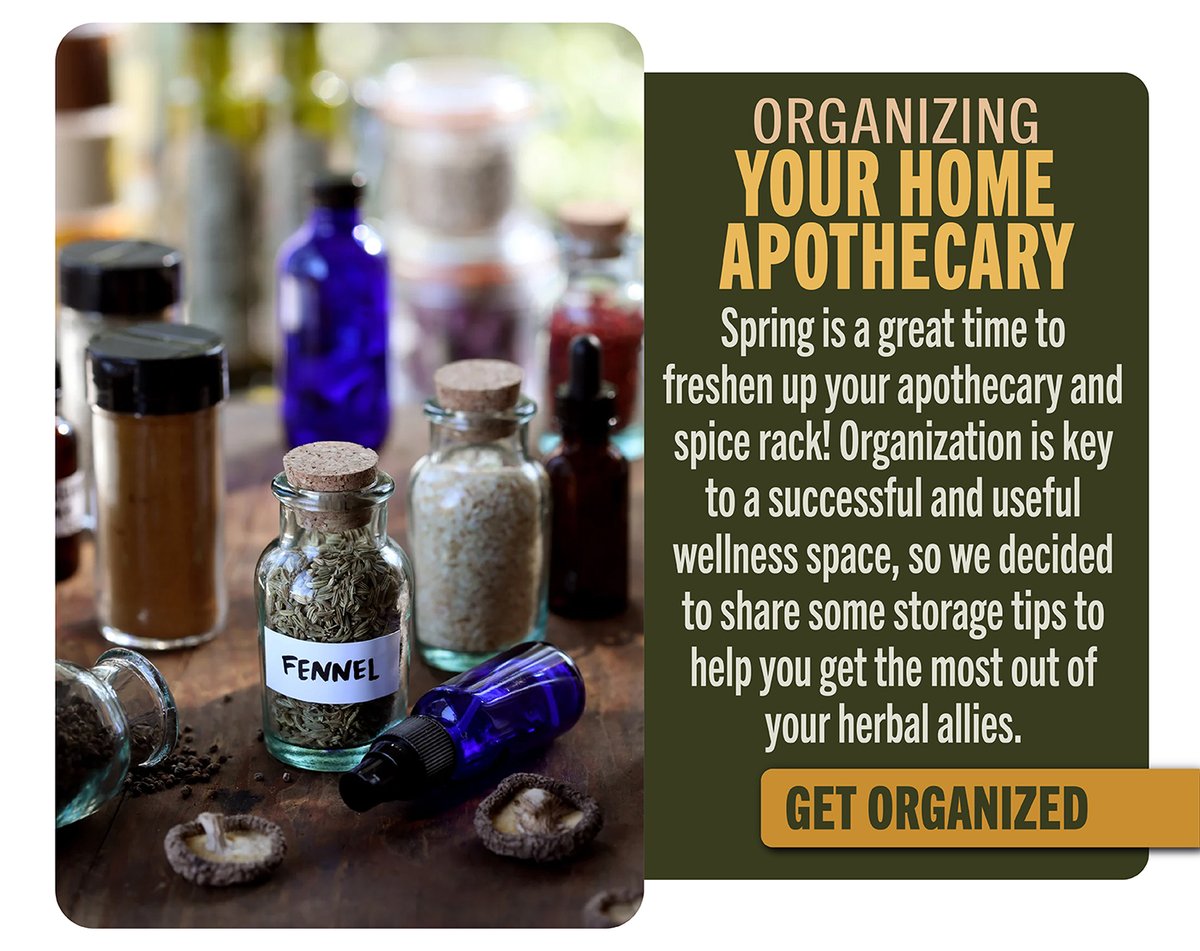 Organize your Home Apothecary 