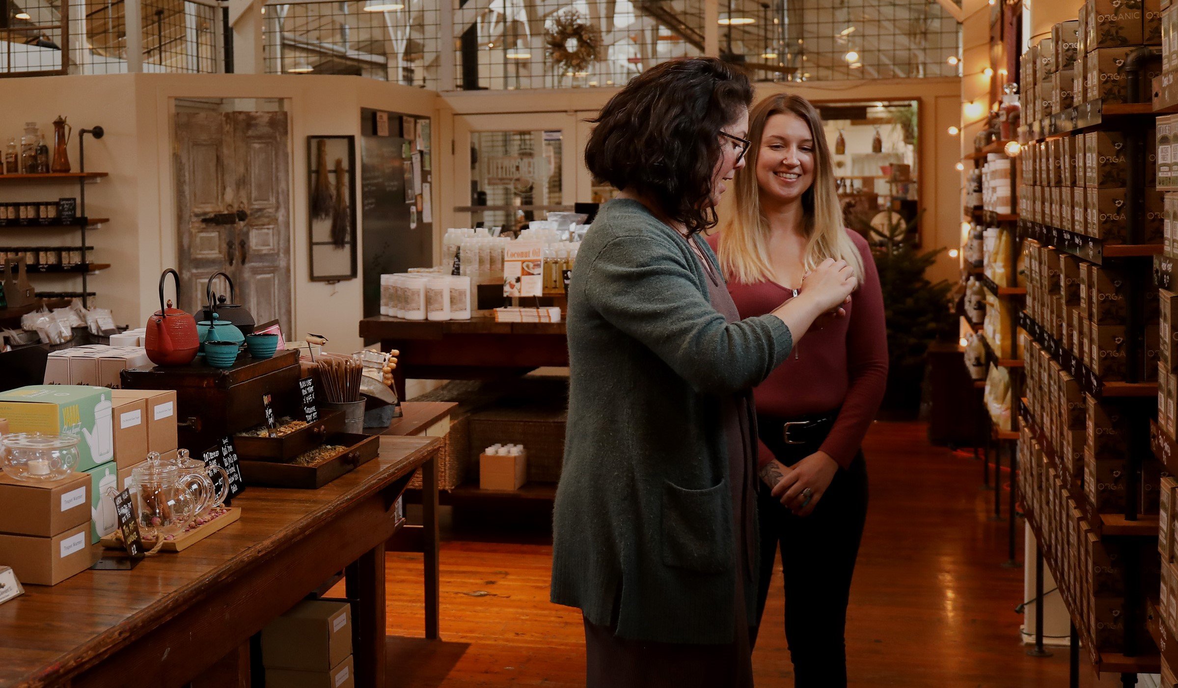 2 Women in a Vintage looking store