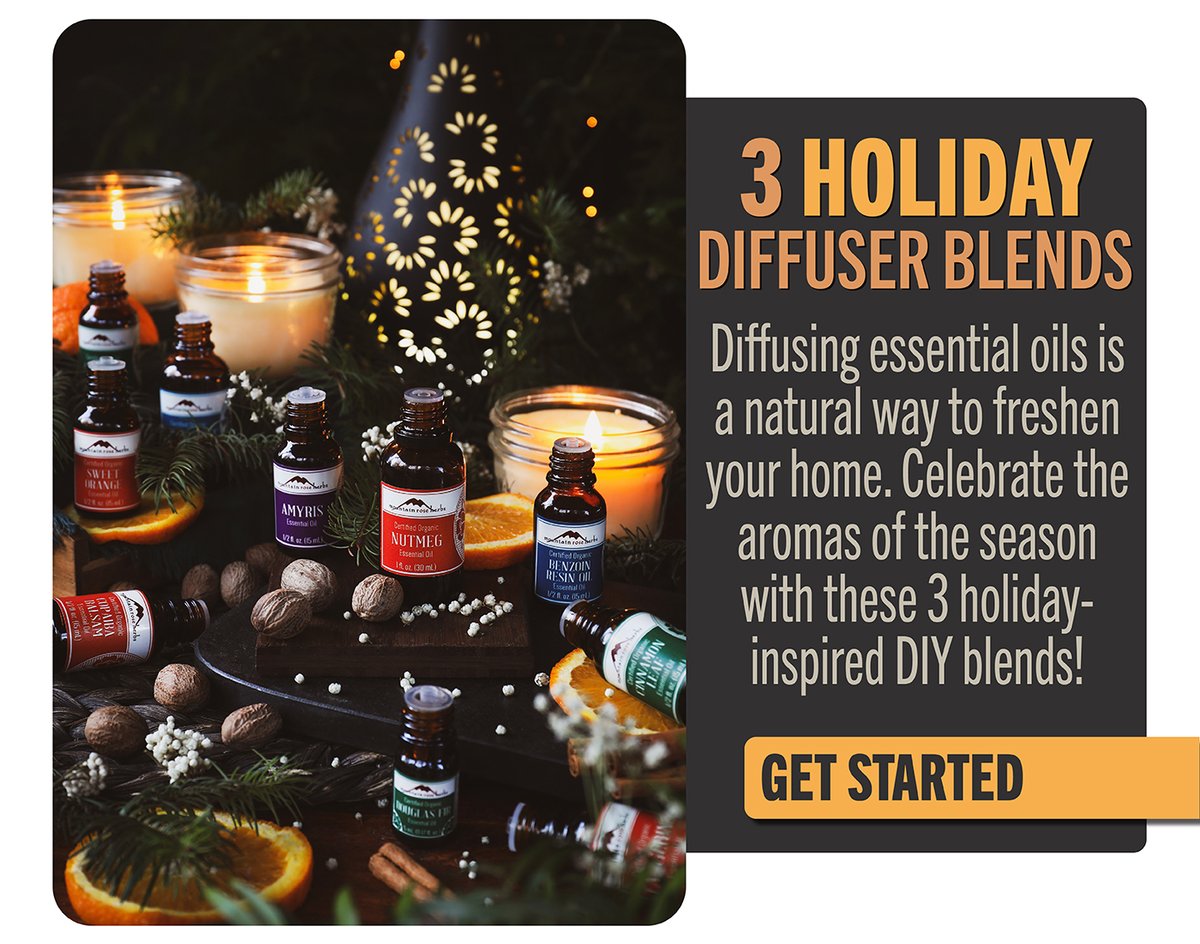 3 Holiday Diffuser Blends
