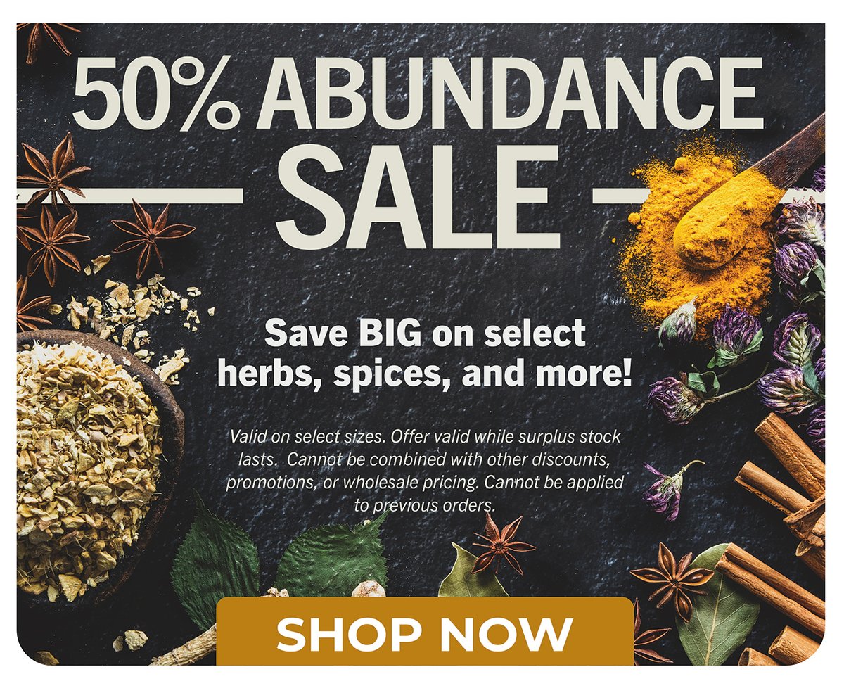 50% Abundance Sale