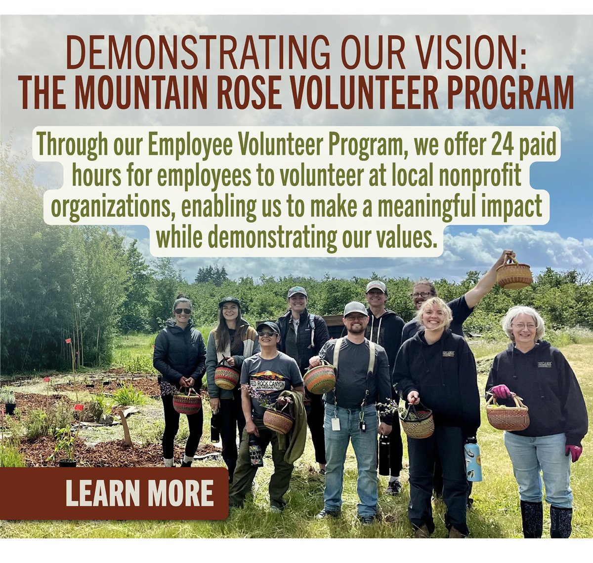 The Mountain Rose Volunteer Program