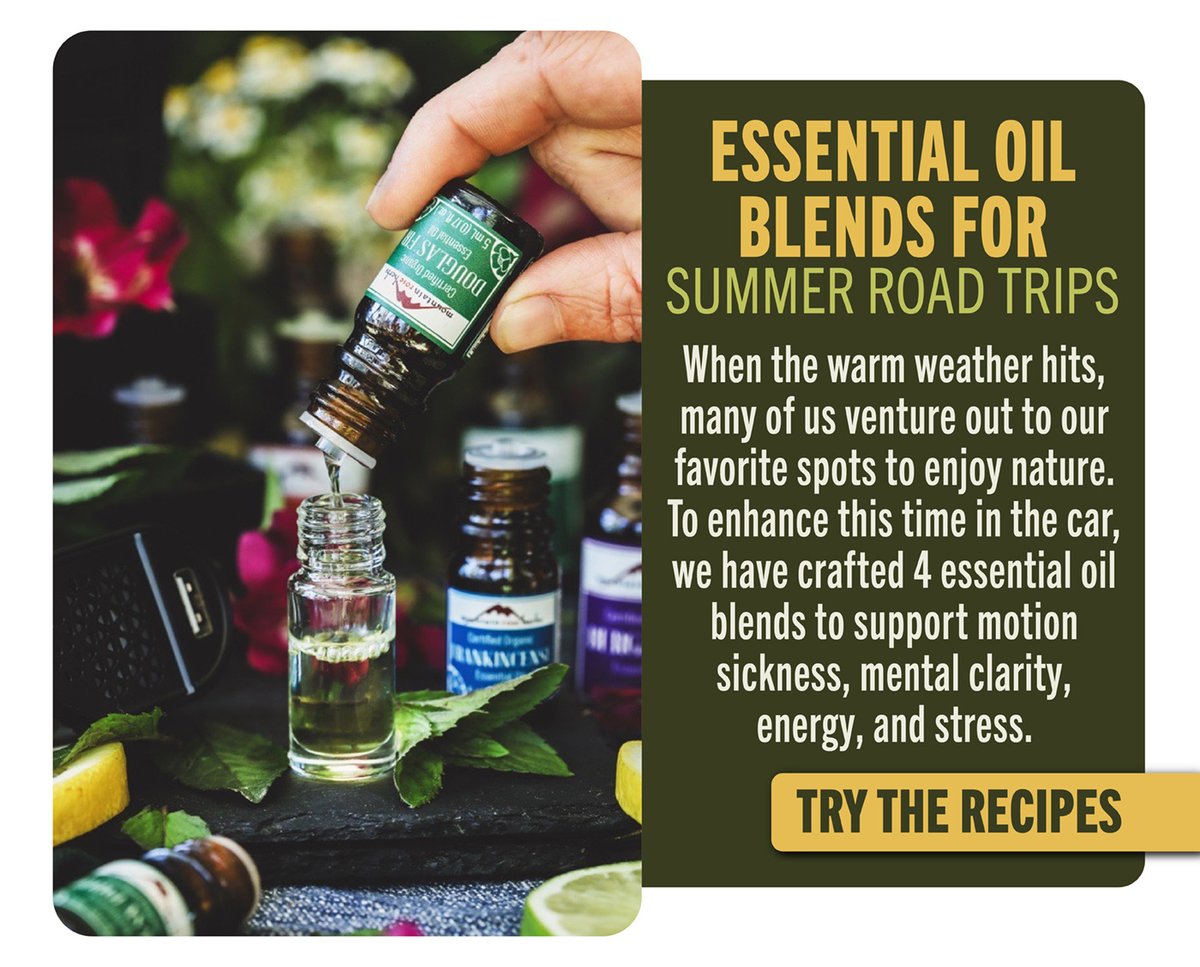 Essential Oil Blends for Summer Road Trips