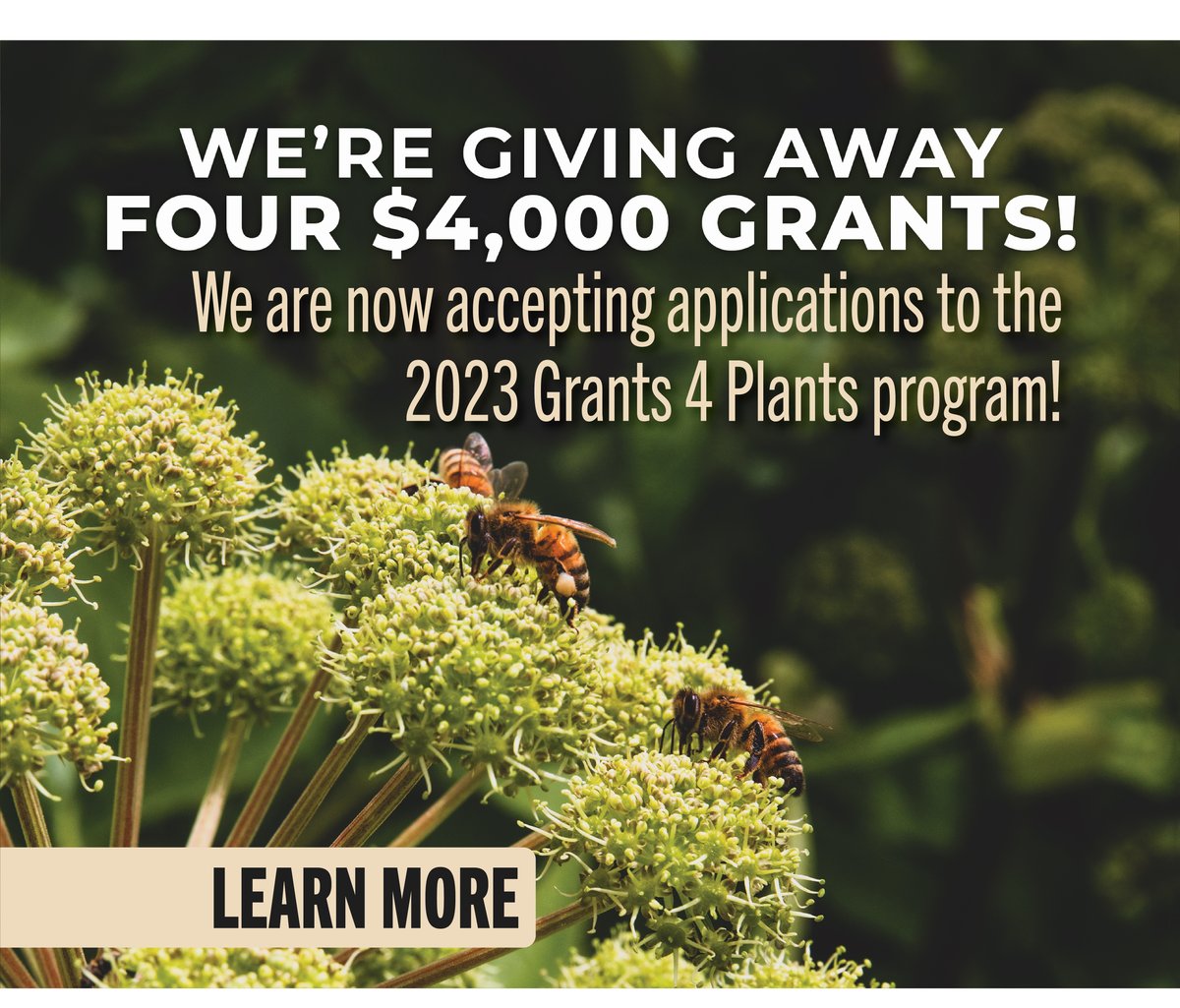 NewG4PSlideNow accepting application to the 2023 Grants 4 Plants Program