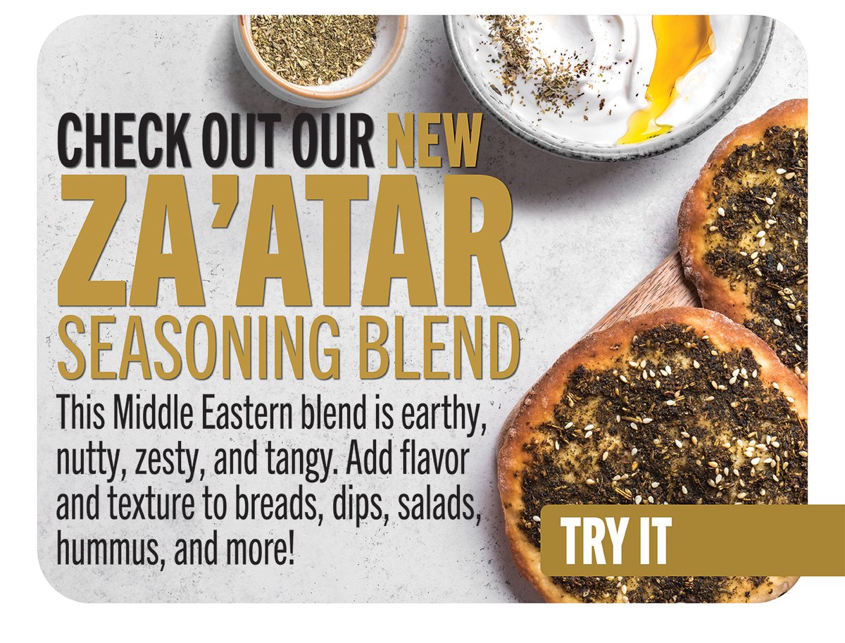 Check out our new za'atar seasingin blend!