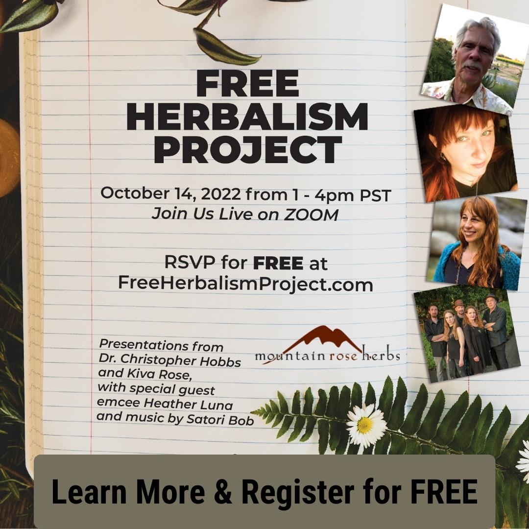 October 14th Virtual Free Herbalism Project Sign Up